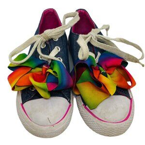 JoJo Siwa Denim/Large Bow Sneakers Sz 13.5 Girls